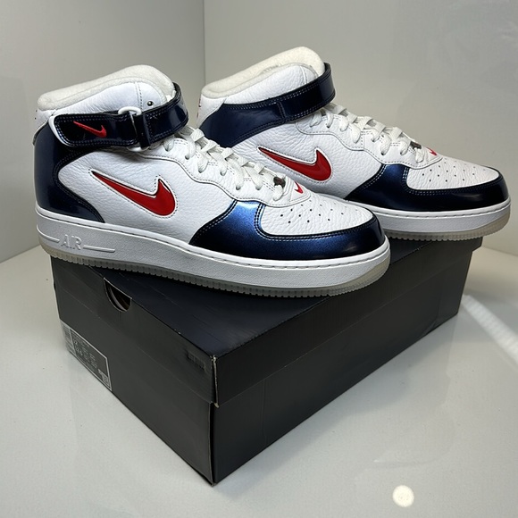 NIKE Air Force 1 MID QS men’s high to sneakers / size 12 - Picture 2 of 13